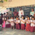 a-corporator-who-distributed-clothes-to-government-school-students