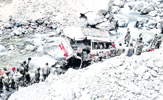 Fatal accident in Ladakh