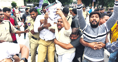 Youth Congress agitation before Assembly
